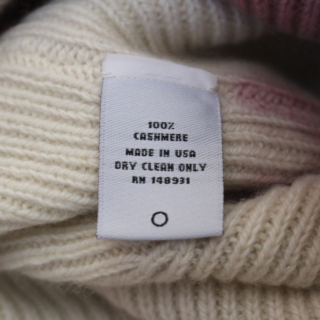 The Elder Statesman Pink And White Cashmere Knit Beanie Nwt — image 6 of 8